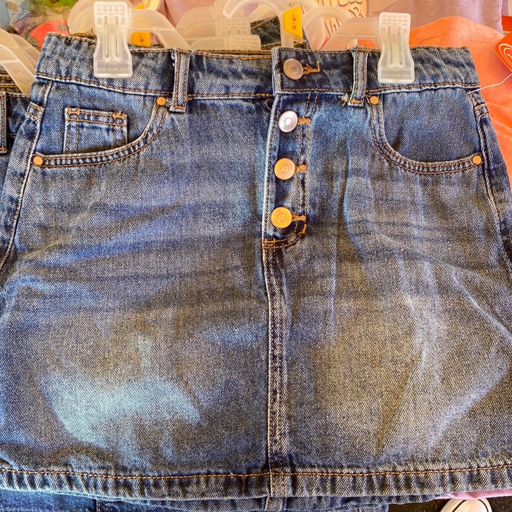 NWT girls denim skirt